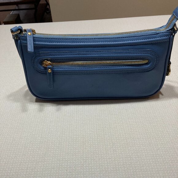 Final Price New Blue Brahmin Smooth Leather Shoulder bag - Picture 2 of 9